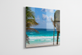 12x16 HD Metal Print - tropical beach angled wall view